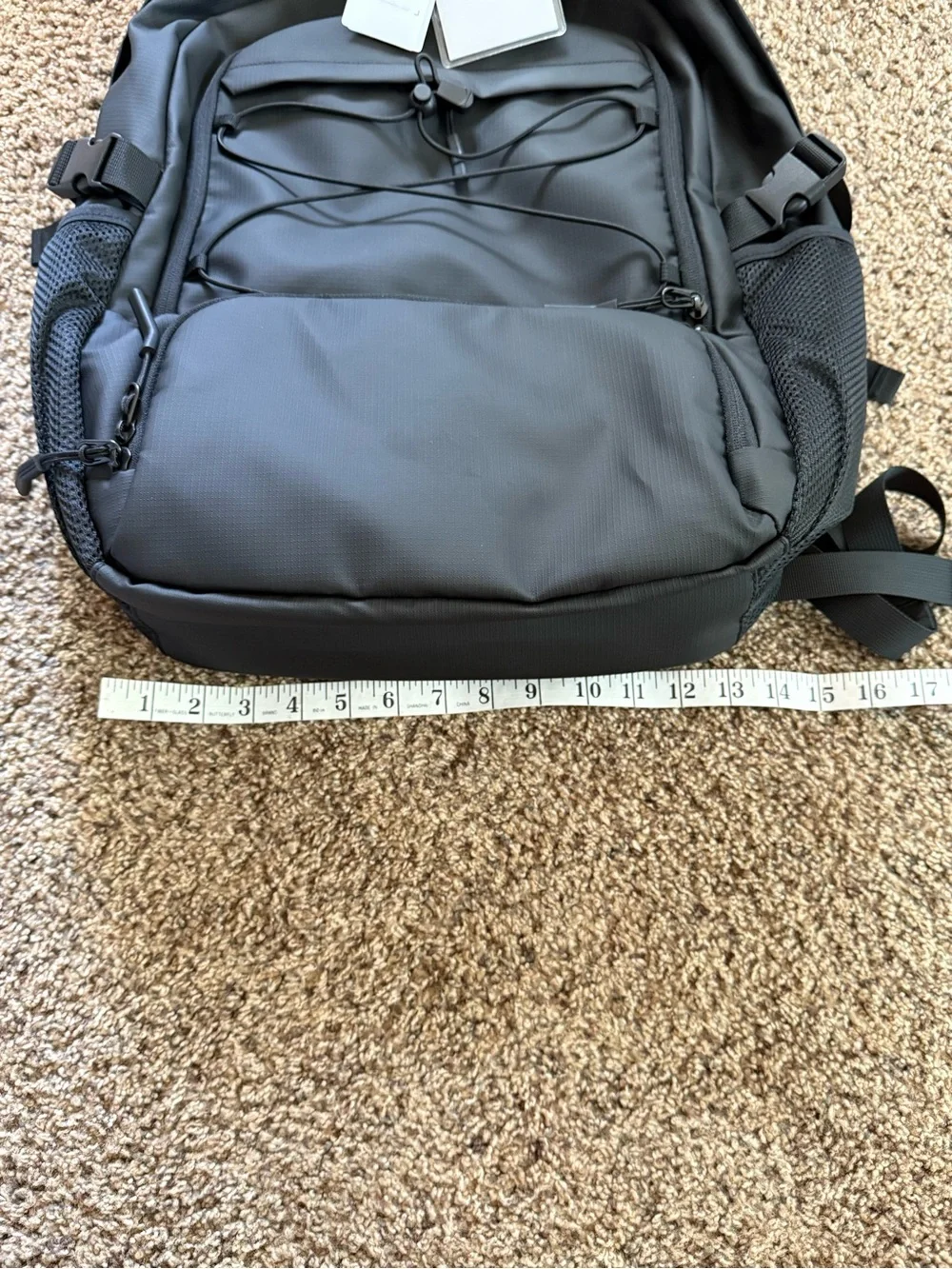 NWT Bange Comuter Backpack-Laptop Compartment-Water Resistant-Black